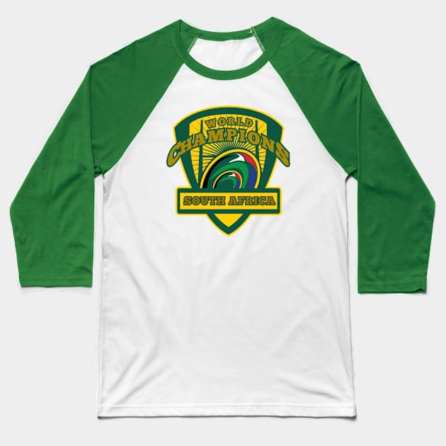 South Africa Rugby World Champions Memorabilia Baseball T-Shirt by CGD